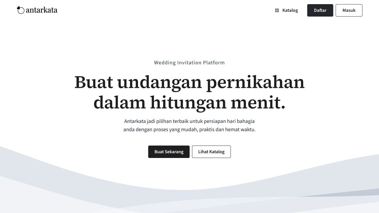 Antarkata actual product interface
