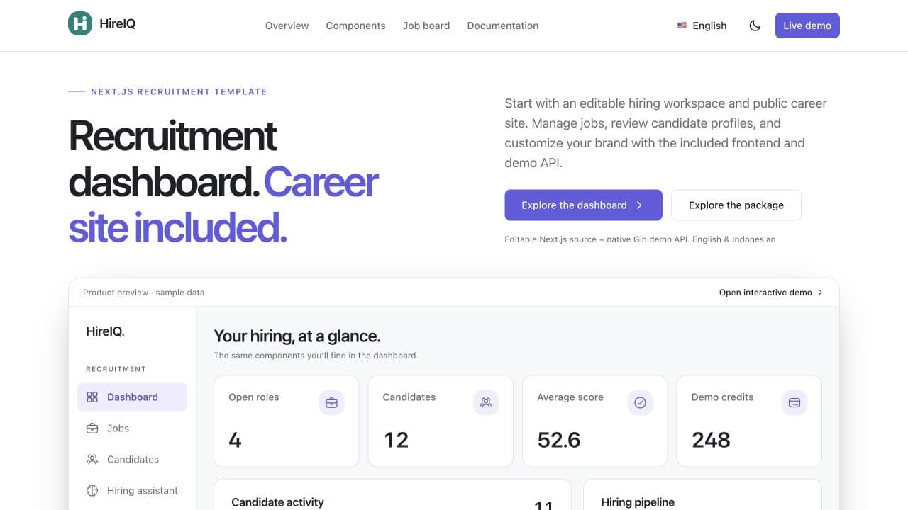 HireIQ actual product interface